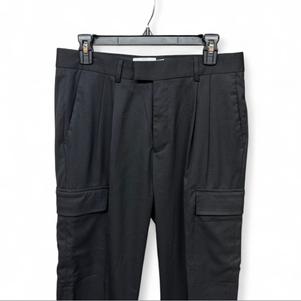 ***Topman Men’s Black Slim Fit Cargo Pants Trousers W32 L34 ASOS - Picture 4 of 9